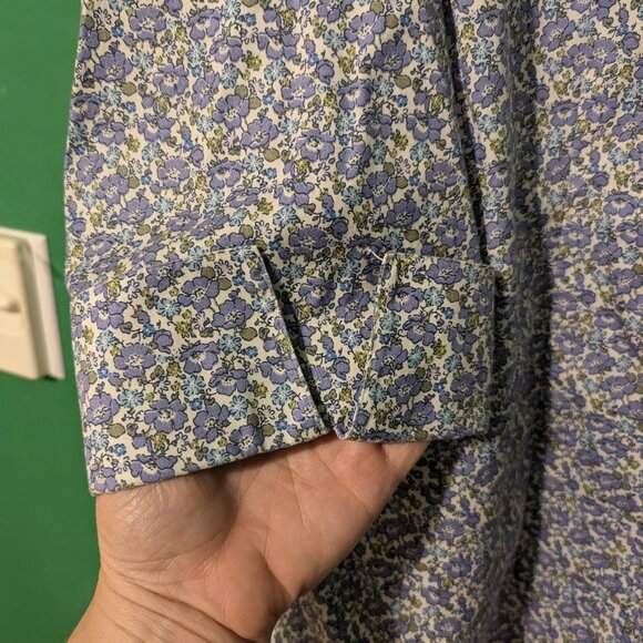 Lands End 3/4 sleeve no-iron floral blouse size 18 - Picture 6 of 6